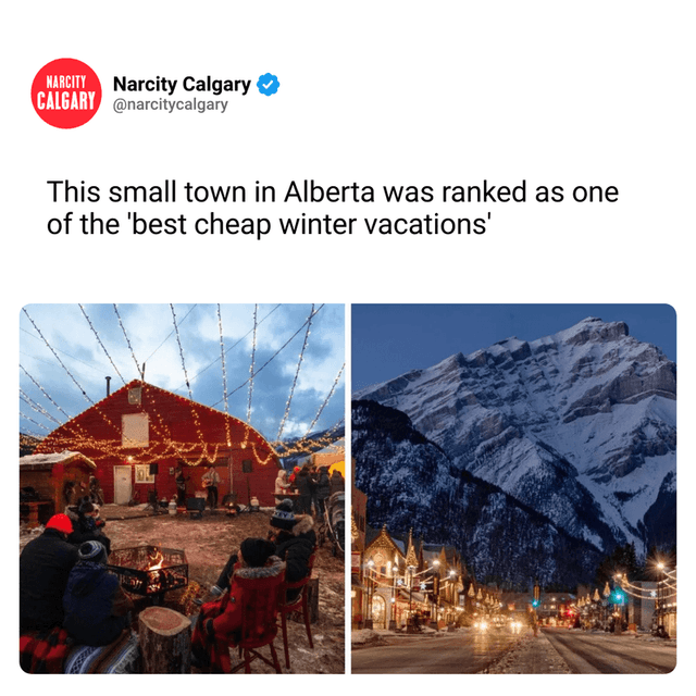 This small town in Alberta was ranked as one of the 'best cheap winter vacations'