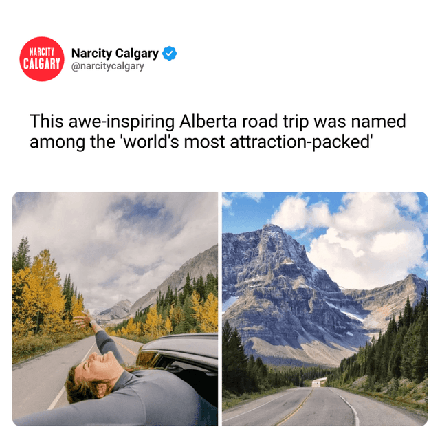 This awe-inspiring Alberta road trip was named among the 'world's most attraction-packed'