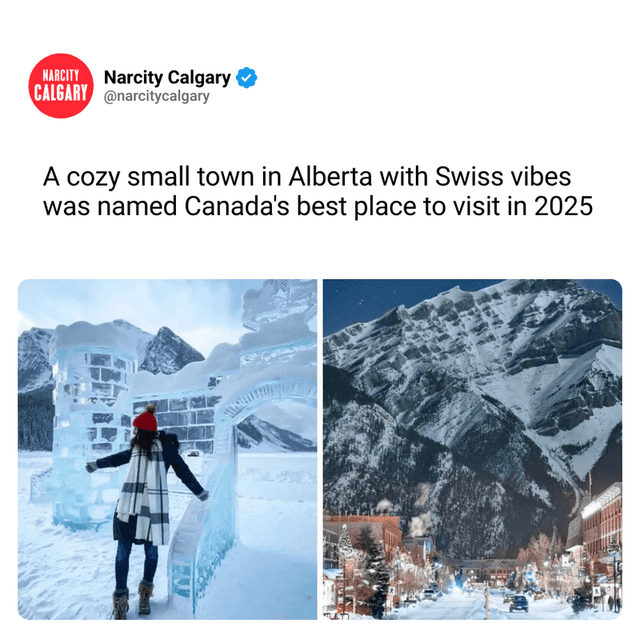 A cozy small town in Alberta with Swiss vibes was named Canada's best place to visit in 2025