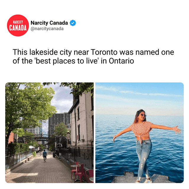 This lakeside city near Toronto was named one of the 'best places to live' in Ontario