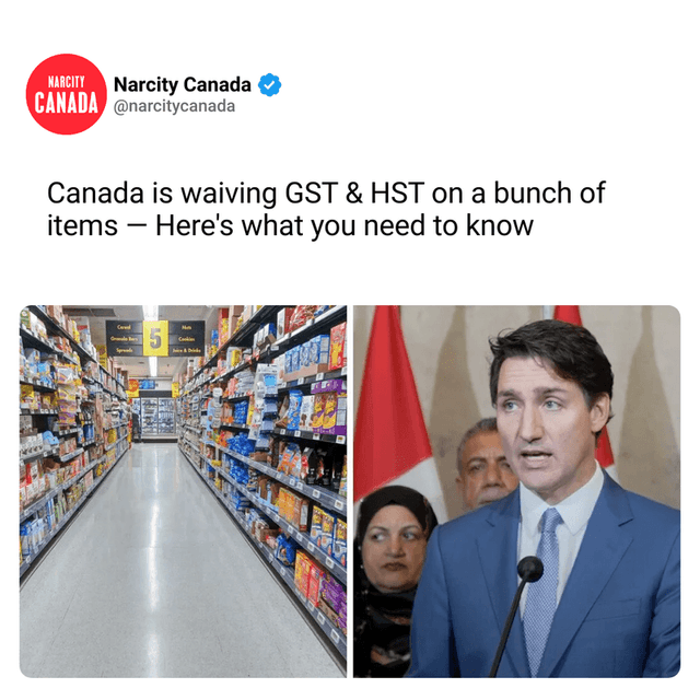 Canada is waiving GST & HST on a bunch of items — Here's what you need to know