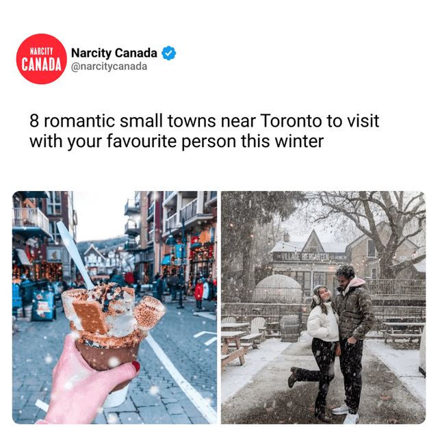 8 romantic small towns near Toronto to visit with your favourite person this winter