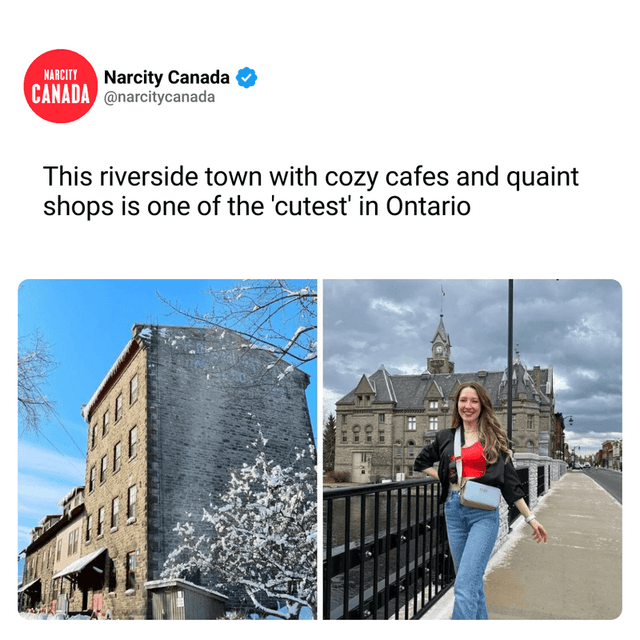 This riverside town with cozy cafes and quaint shops​ is one of the 'cutest' in Ontario