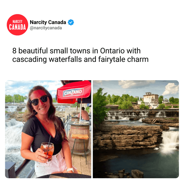 8 beautiful small towns in Ontario with cascading waterfalls and fairytale charm