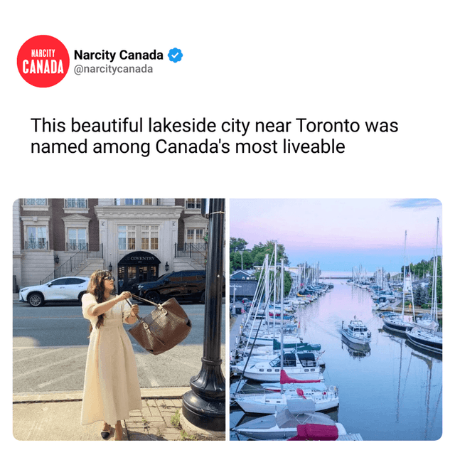 This beautiful lakeside city near Toronto was named among Canada's most liveable