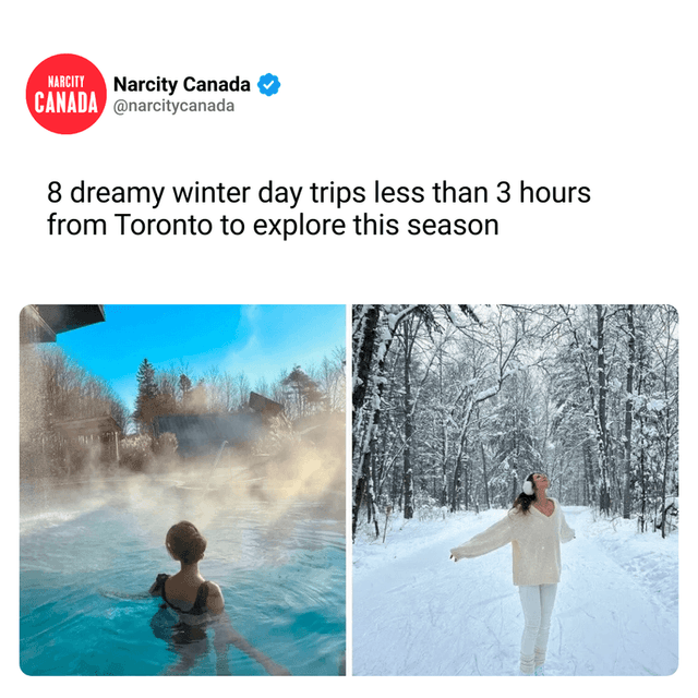 8 dreamy winter day trips less than 3 hours from Toronto to explore this season