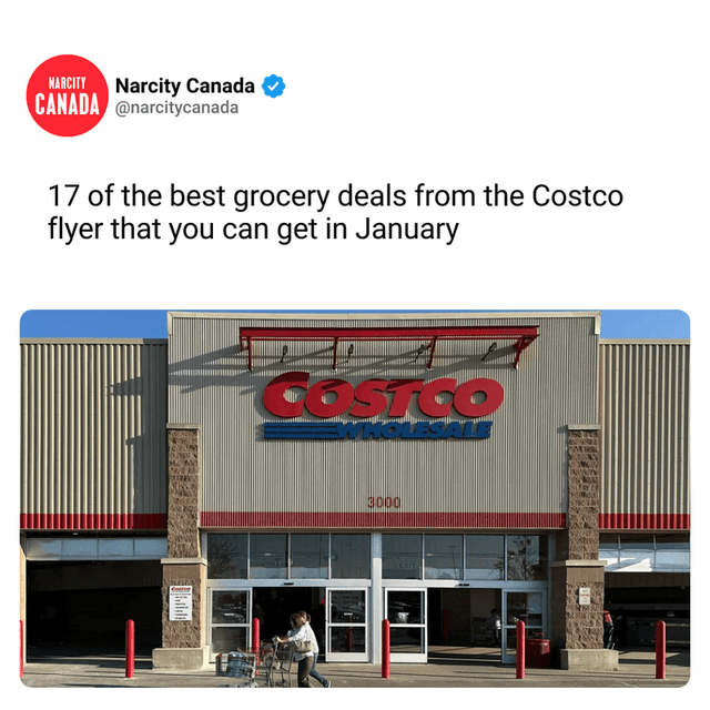 17 of the best grocery deals from the Costco flyer that you can get in January