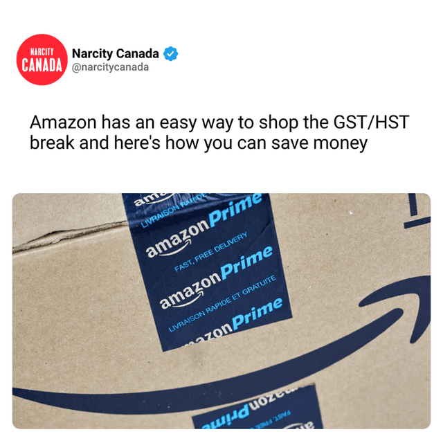 Amazon has an easy way to shop the GST/HST break and here's how you can save money