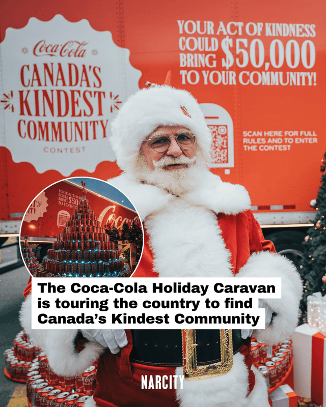 The Coca-Cola Holiday Caravan is touring the country to find Canada’s Kindest Community