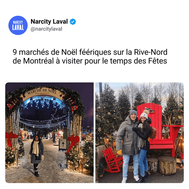 9 marchés de Noël féériques sur la​ Rive-Nord de Montréal à visiter pour le temps des Fêtes