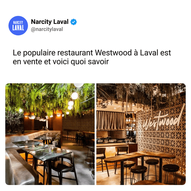 Le populaire restaurant Westwood à Laval est en vente et voici quoi savoir