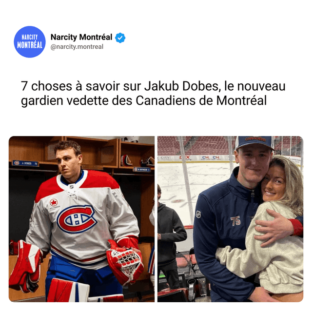 7 choses à savoir sur Jakub Dobes, le nouveau gardien vedette des Canadiens de Montréal