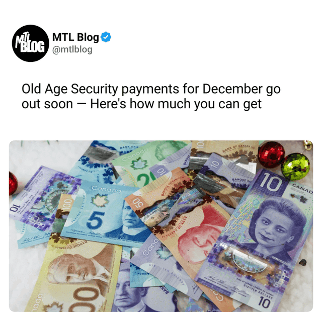 Old Age Security payments for December go out soon — Here's how much you can get