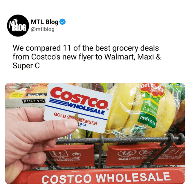 We compared 11 of the best grocery deals from Costco's new flyer to Walmart, Maxi & Super C