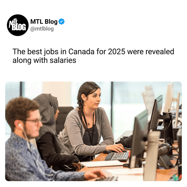 The best jobs in Canada for 2025 were revealed along with salaries