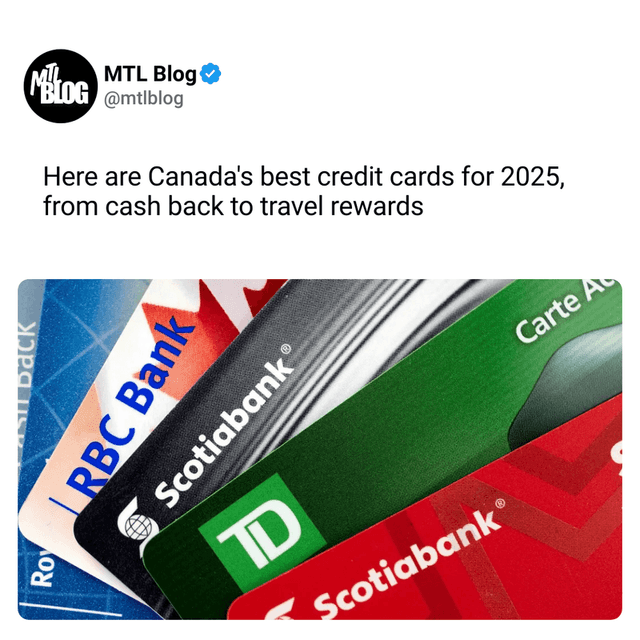 Here are Canada's best credit cards for 2025, from cash back to travel rewards