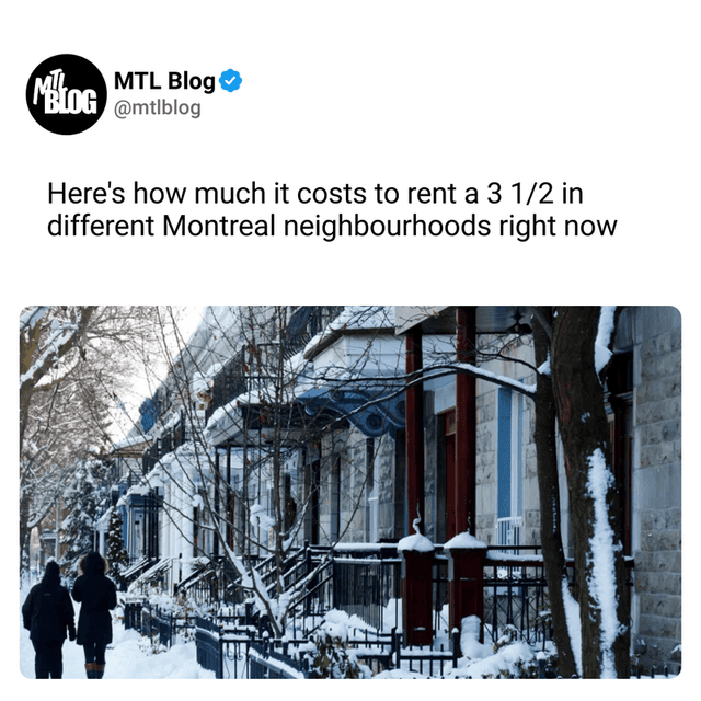 Here's how much it costs to rent a 3 1/2 in different Montreal neighbourhoods right now