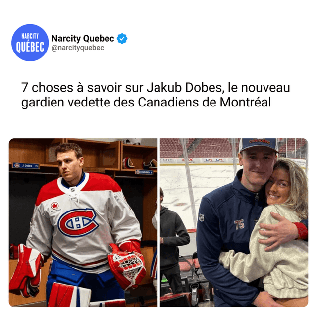 7 choses à savoir sur Jakub Dobes, le nouveau gardien vedette des Canadiens de Montréal