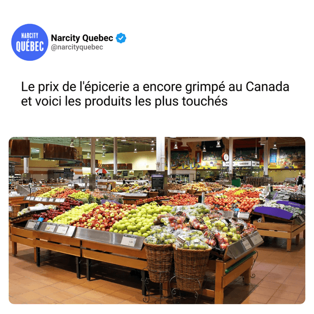 Le prix de l'épicerie a encore grimpé au Canada et voici les produits les plus touchés