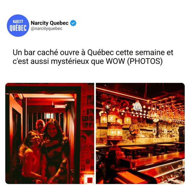 Un bar caché ouvre à Québec cette semaine et c'est aussi mystérieux que WOW (PHOTOS)