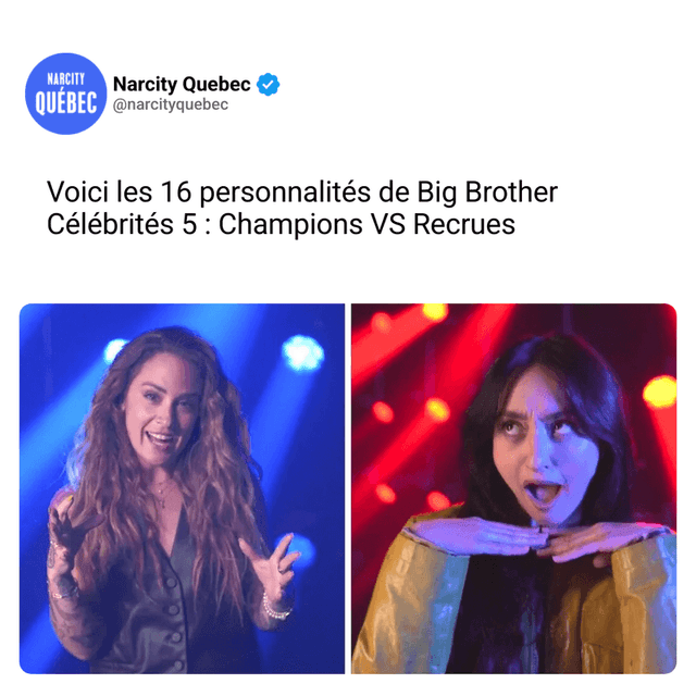 Voici les 16 personnalités de Big Brother Célébrités 5 : Champions VS Recrues