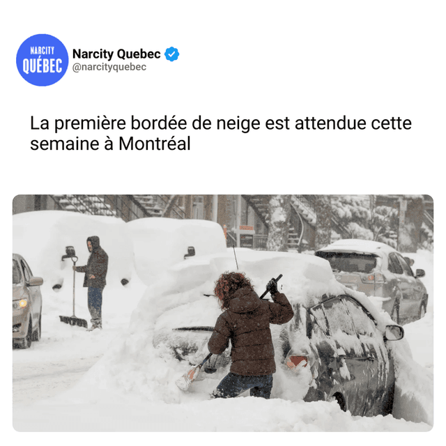 La première bordée de neige est attendue cette semaine à Montréal