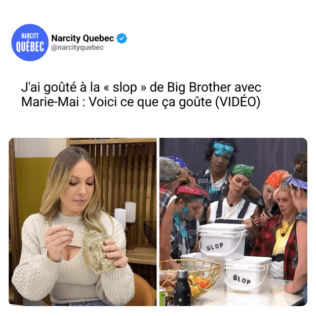 J'ai goûté à la « slop » de Big Brother avec Marie-Mai : Voici ce que ça goûte (VIDÉO)