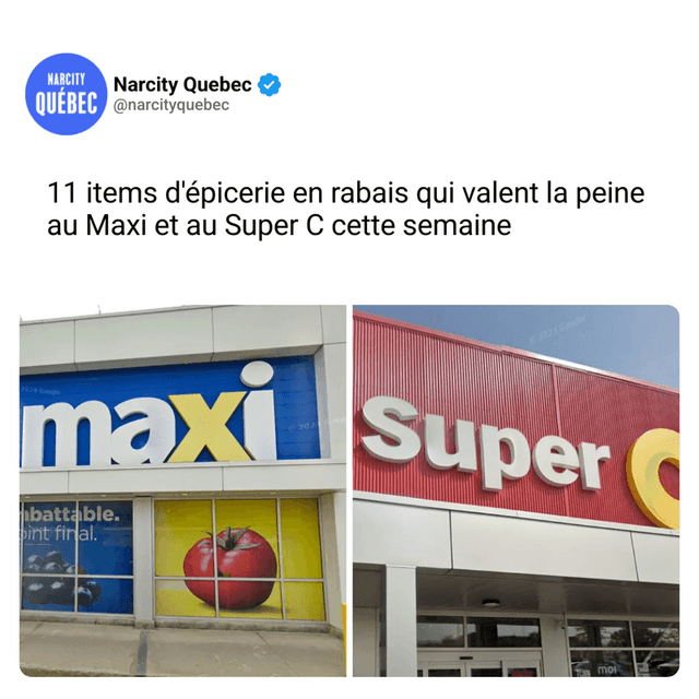 11 items d'épicerie en rabais qui valent la peine au Maxi et au Super C cette semaine