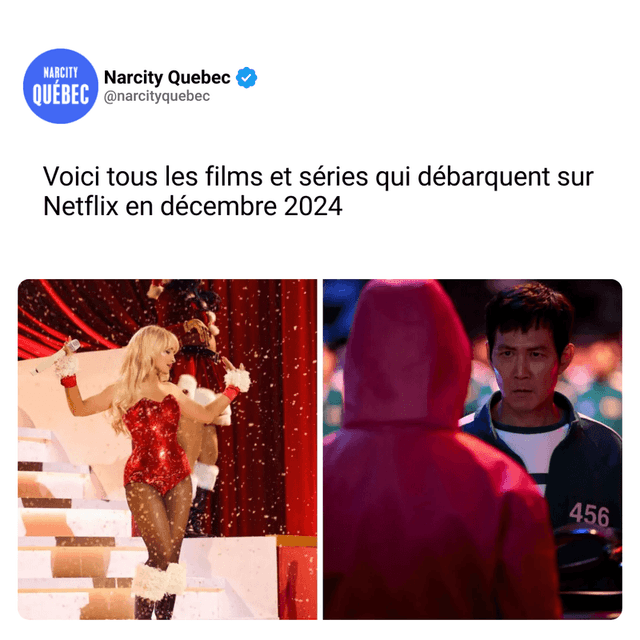 Voici tous les films et séries qui débarquent sur Netflix en décembre 2024