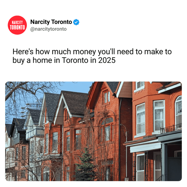 Here's how much money you'll need to make to buy a home in Toronto in 2025