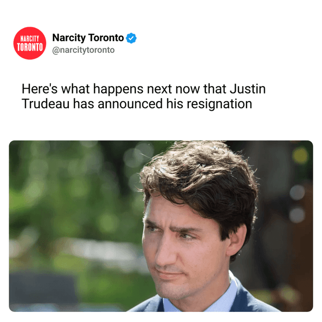 Here's what happens next now that Justin Trudeau has announced his resignation