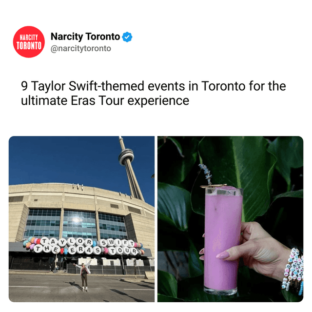 9 Taylor Swift-themed events in Toronto for the ultimate Eras Tour experience