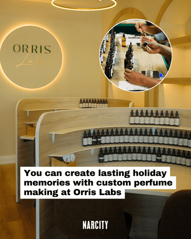 You can create lasting holiday memories with custom perfume making at Orris Labs