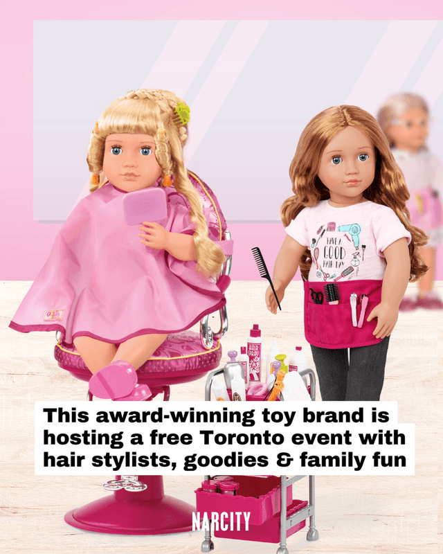 This award-winning toy brand is hosting a free Toronto event with hair stylists, goodies & family fun