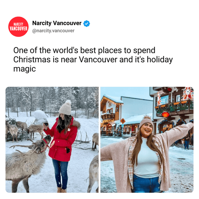 One of the world's best places to spend Christmas is near Vancouver and it's holiday magic