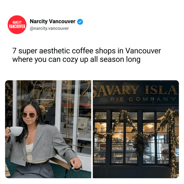 7 super aesthetic coffee shops in Vancouver where you can cozy up all season long