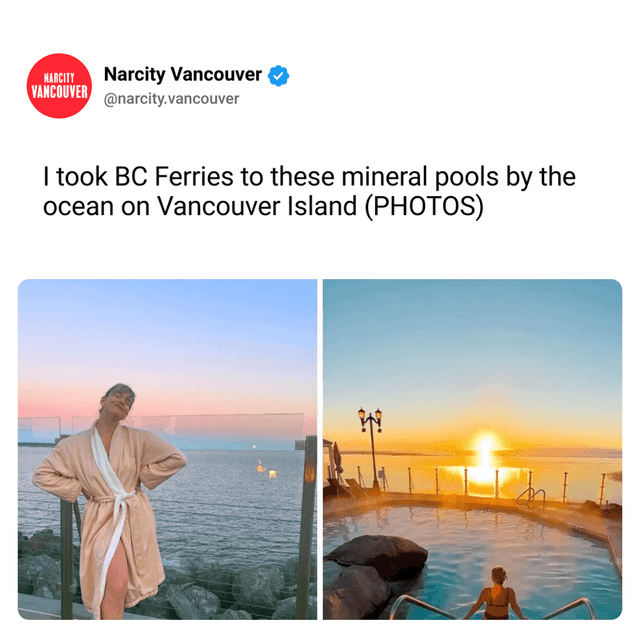 I took BC Ferries to these mineral pools by the ocean on Vancouver Island (PHOTOS)