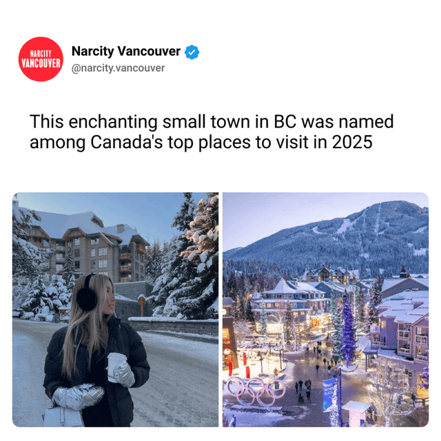 This enchanting small town in BC was named among Canada's top places to visit in 2025