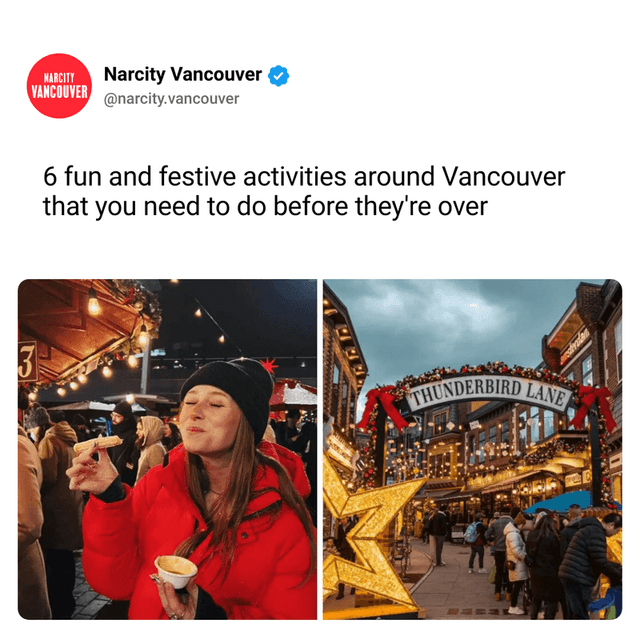 6 fun and festive activities around Vancouver that you need to do before they're over