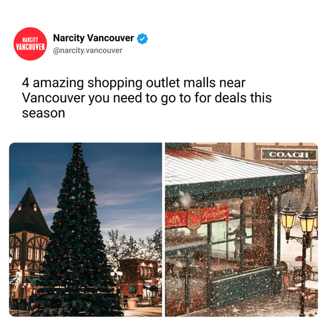 4 amazing shopping outlet malls near Vancouver you need to go to for deals this season