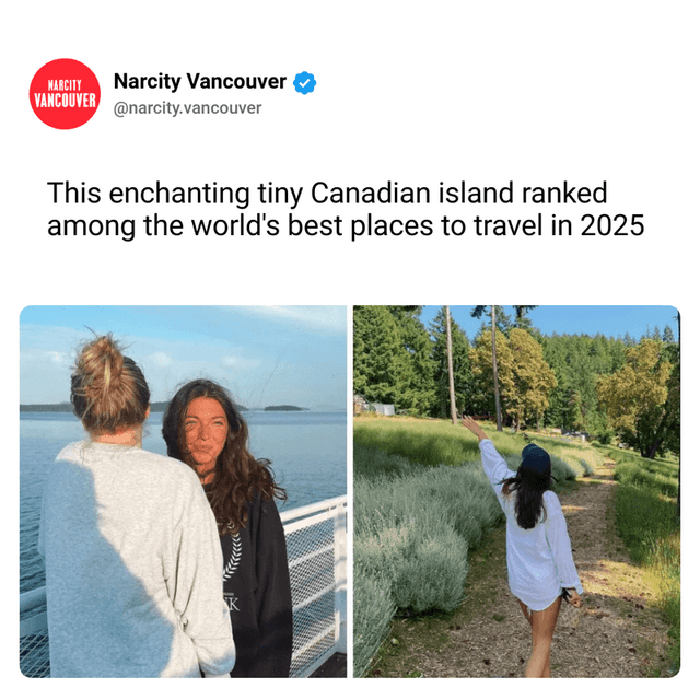 This enchanting tiny Canadian island ranked among the world's best places to travel in 2025