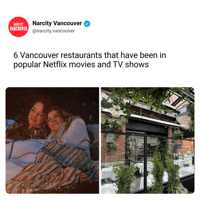 6 Vancouver restaurants that have been in popular Netflix movies and TV shows